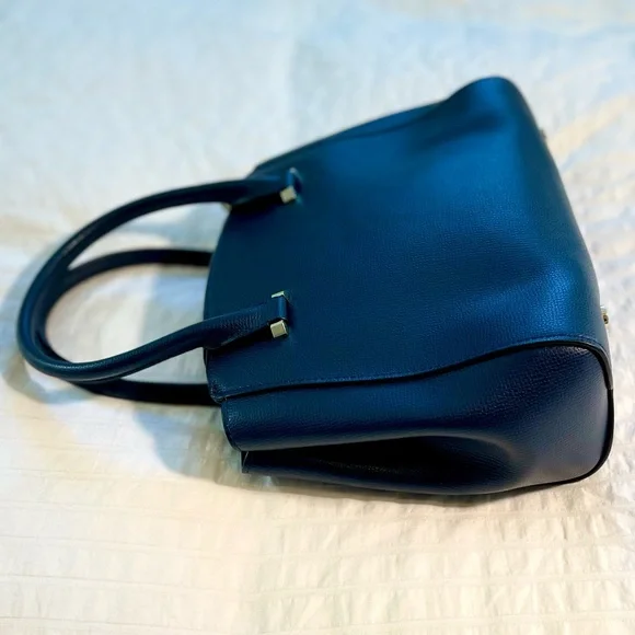 Kate Spade Sydney Small Double-Zip Blazer Blue Satchel Bag - Picture 7 of 16